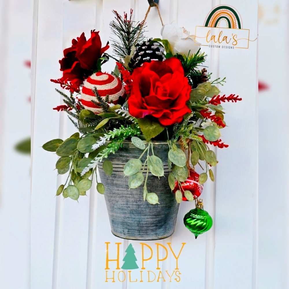 Christmas Faux Floral Decor -
